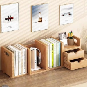 Natural Bamboo Desktop Bookshelf