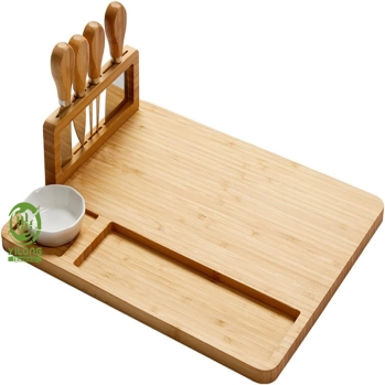 Bamboo Cheese Board Set