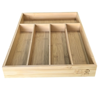 Bamboo Cutlery Organizer