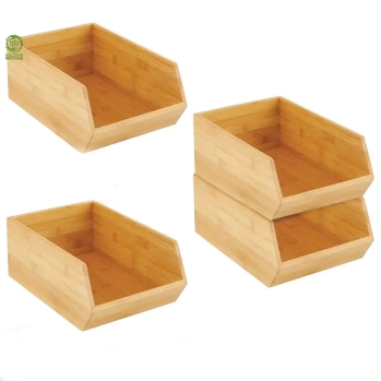 Bamboo Snack Storage Box